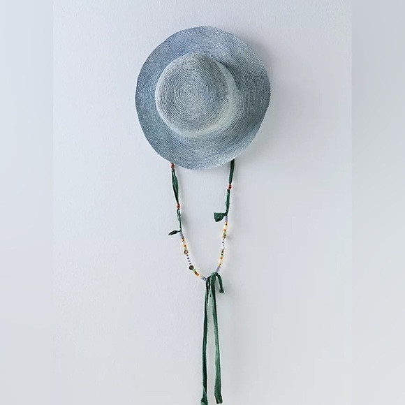 Free People X Modern Monarchie size small Elegant Blue New wtag Sun Hat Rio Star main image 9